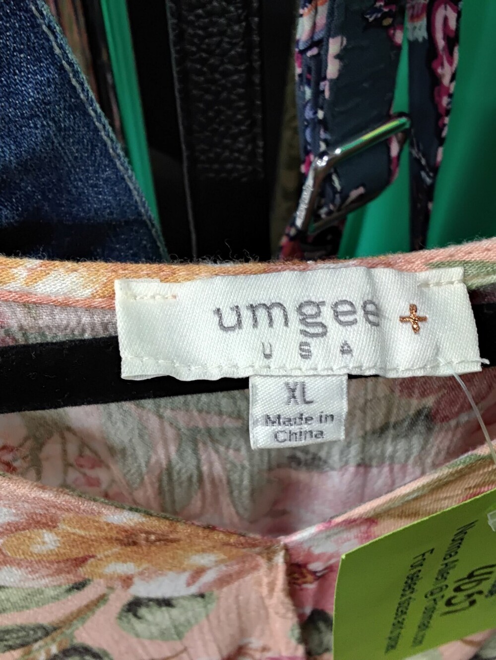 4057 Size  XL Umgee 100% Rayon Tiered Midi Length Boho Dress. - Picture 6 of 7